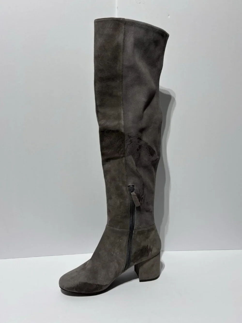 Cole Haan Women’s Elnora Gray Suede Over The Knee Boots, Size 7 M